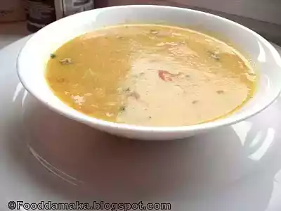 Moong dal sambar recipe (pesara pappu sambar)