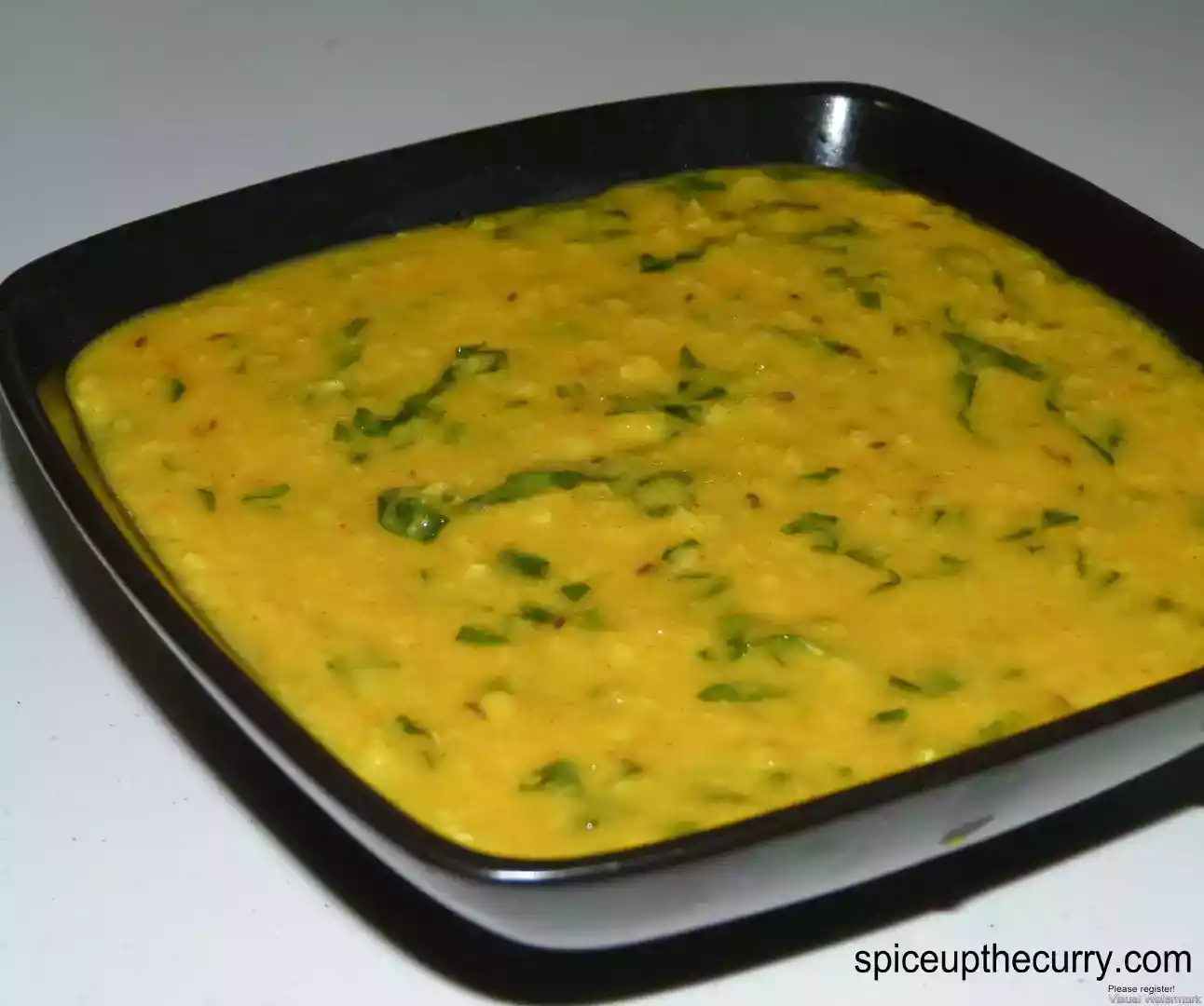 Moong dal with spinach recipe - healthy and tasty dinner
