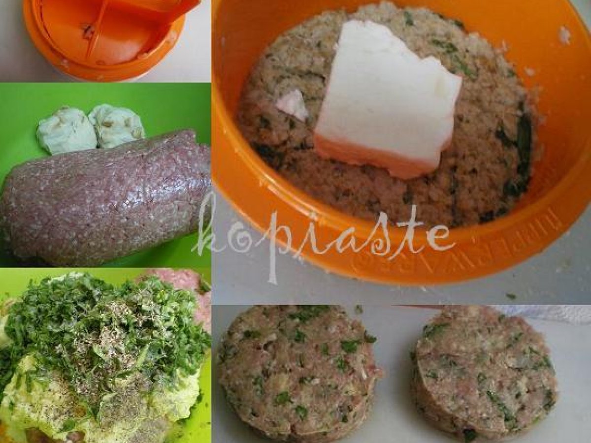 Mpiftekia (Hamburgers) with Vlita and Garlicky Cucumber Salad - photo 4