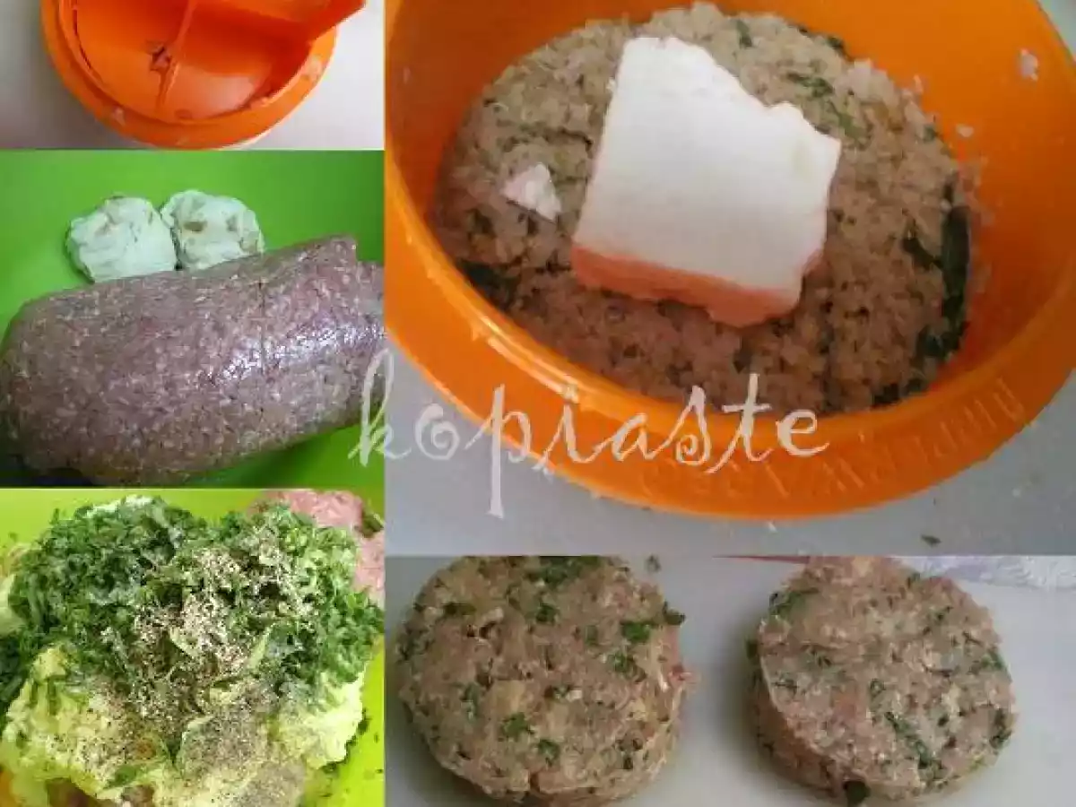 Mpiftekia (Hamburgers) with Vlita and Garlicky Cucumber Salad - photo 4