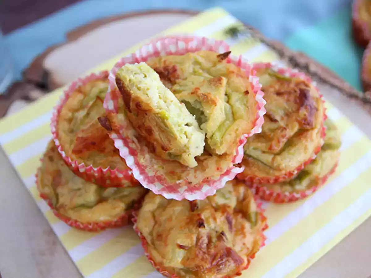 Muffins with creamed leeks - photo 3