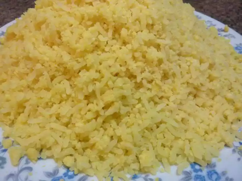 Mung bean sticky rice recipe (xoi vo)