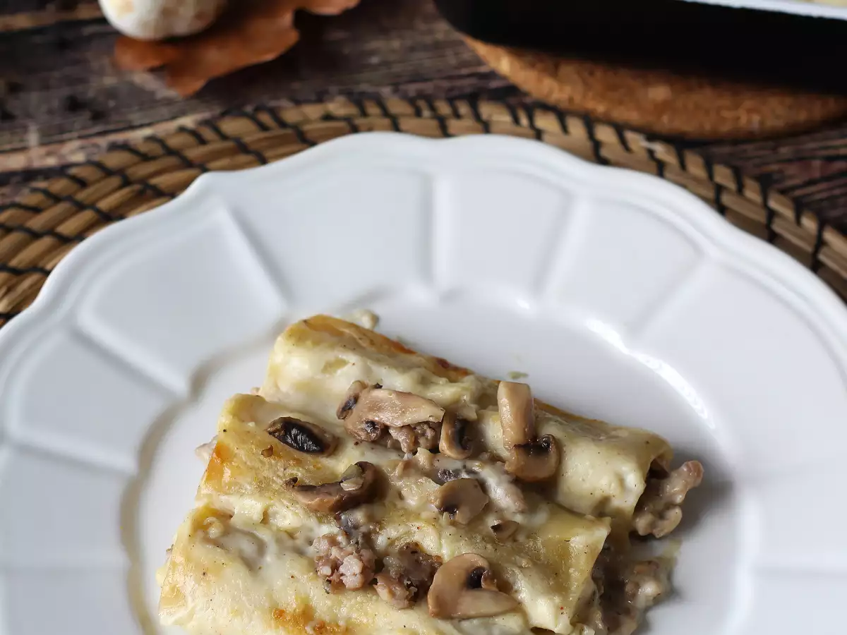 Mushroom and Sausage Cannelloni: a Rich, Flavorful First Course - photo 4