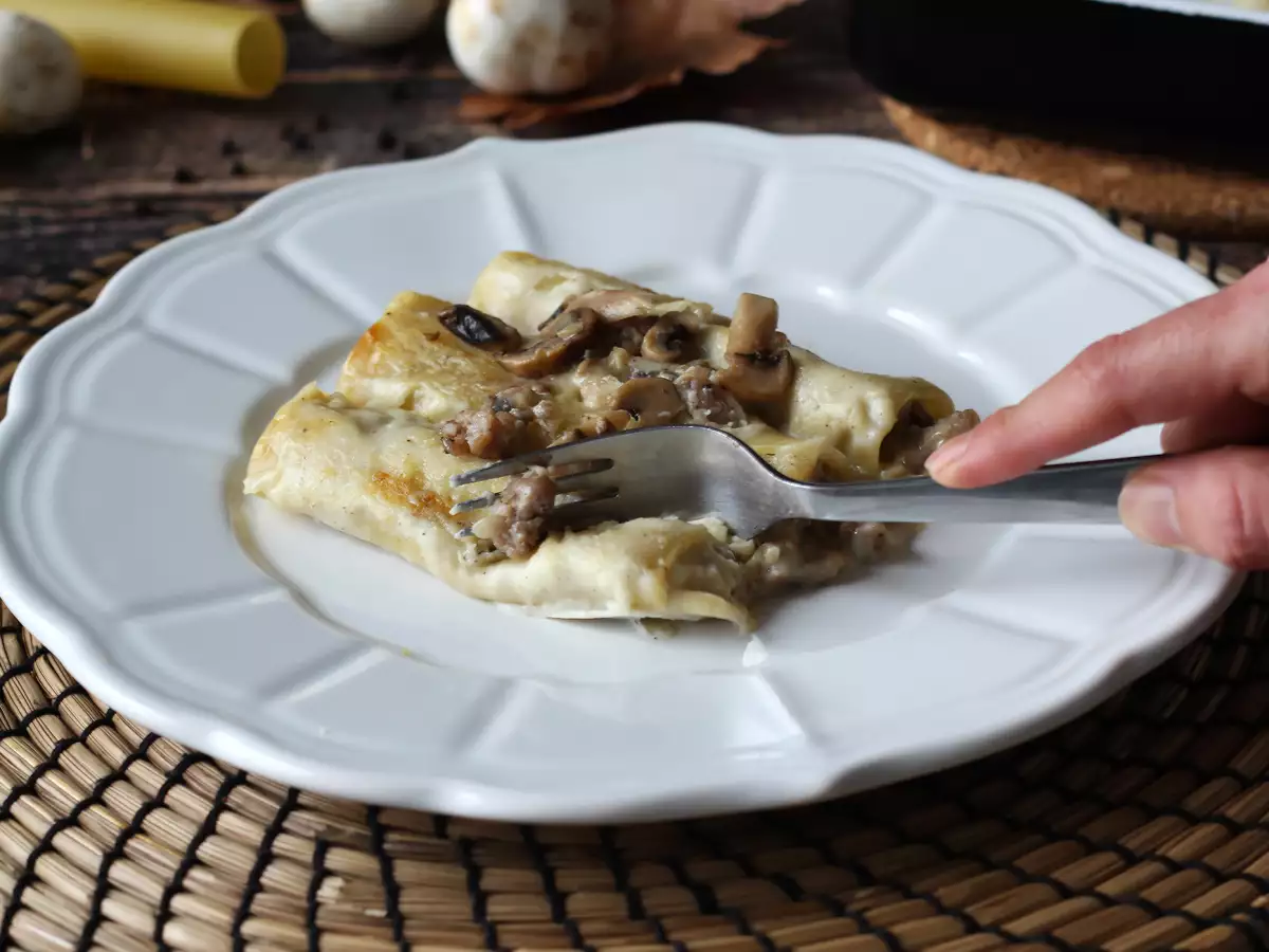 Mushroom and Sausage Cannelloni: a Rich, Flavorful First Course - photo 6