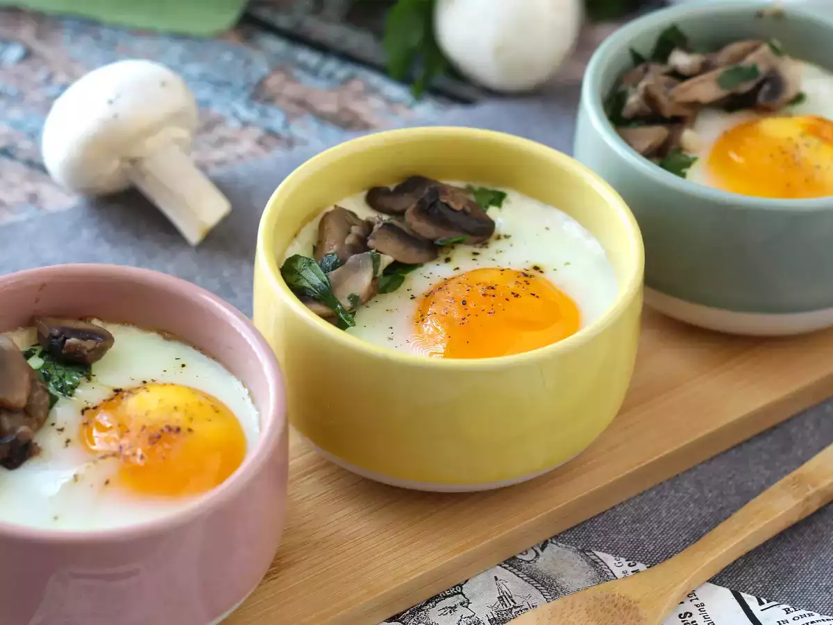 Mushroom baked eggs: a quick and ultra-comforting recipe!