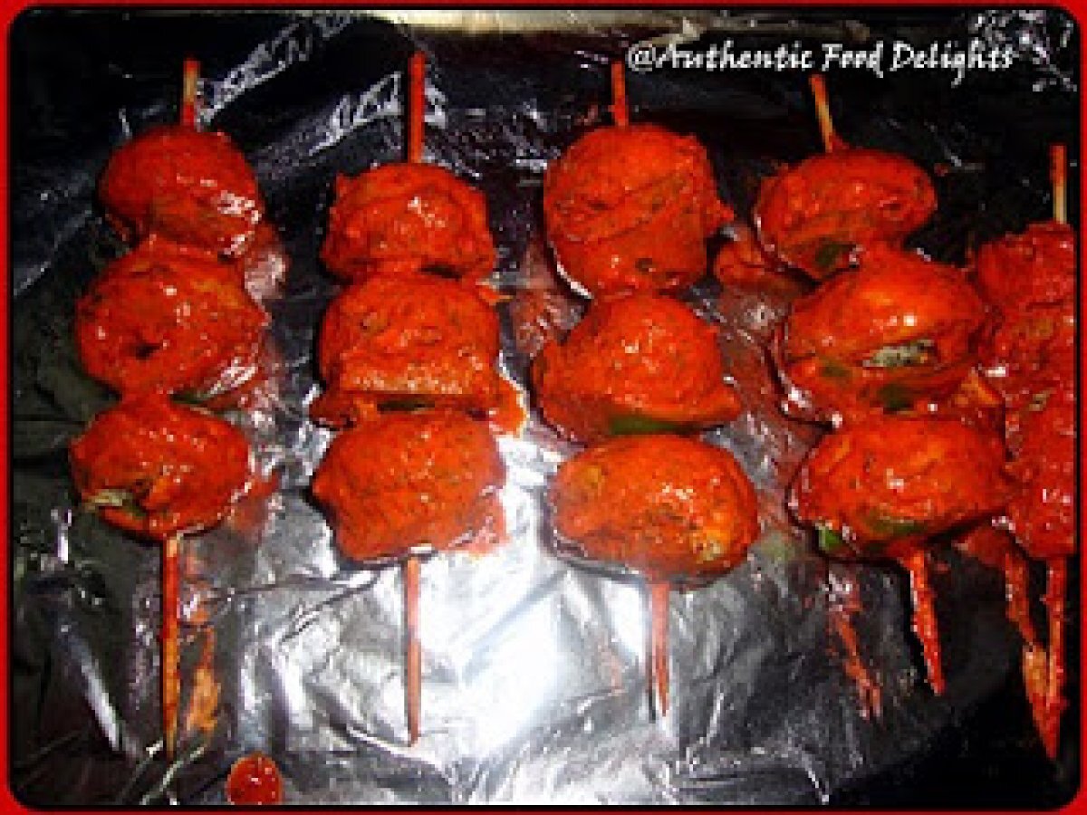 Mushroom Tikka Stuffed With Creamy Cottage Cheese - photo 3