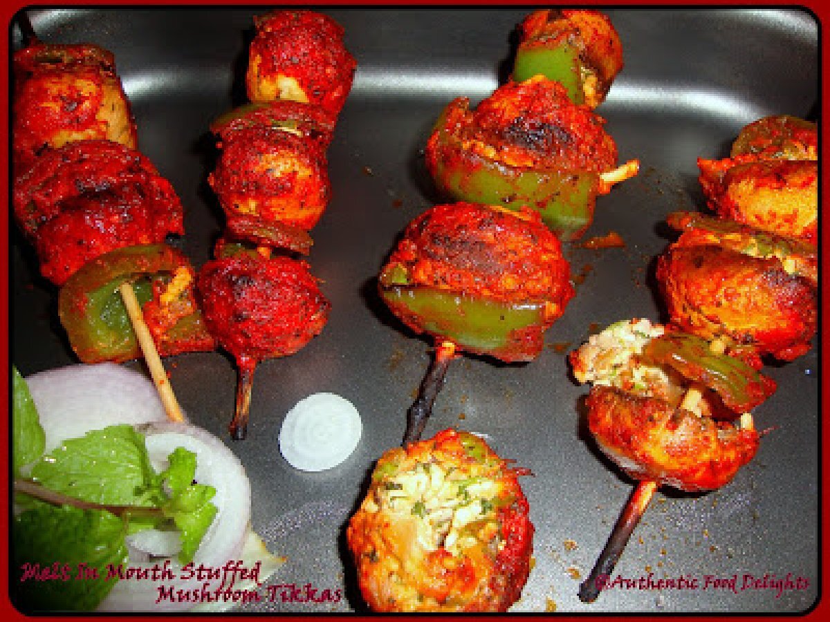 Mushroom Tikka Stuffed With Creamy Cottage Cheese - photo 4