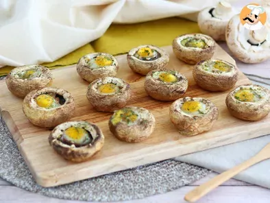 Recipe Mushrooms with quail eggs