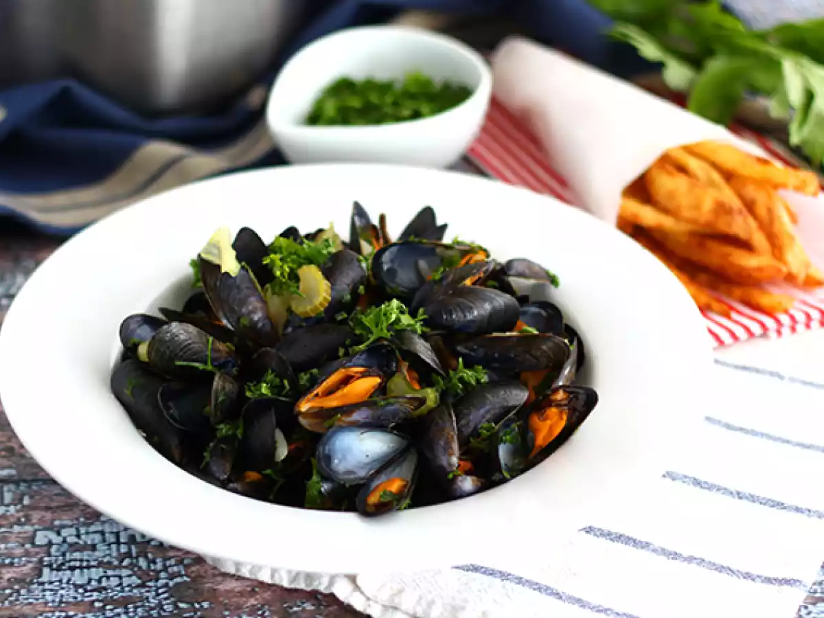 Mussels in white wine, a simple and delicious recipe - photo 6