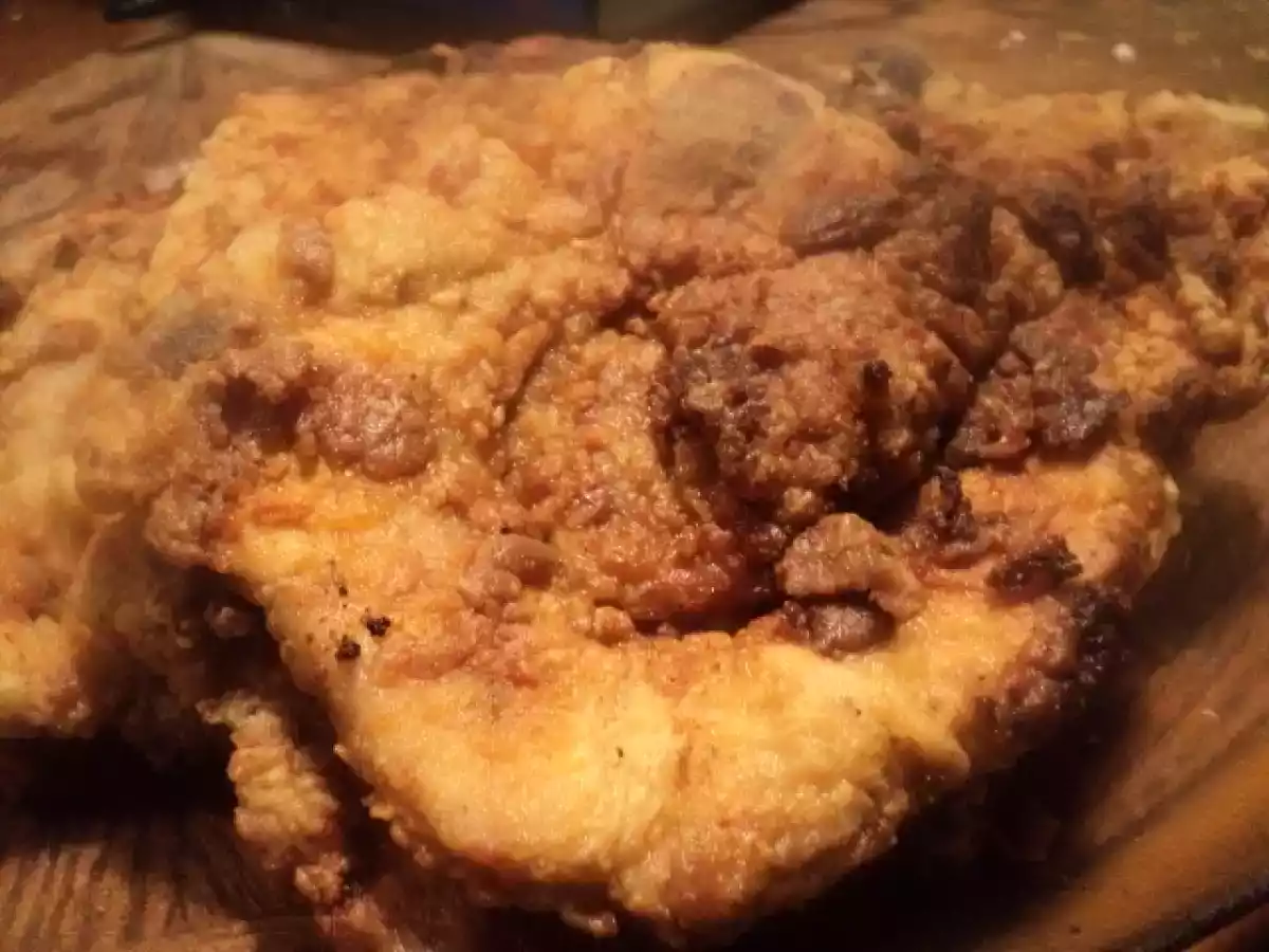 Mustard Rubbed Fried Pork Chops - photo 3