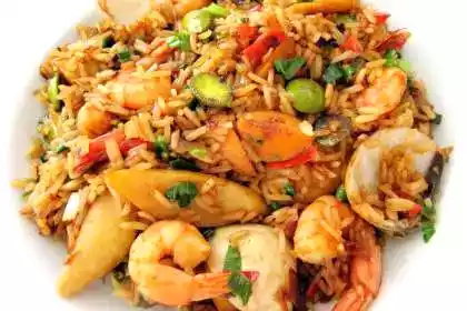 Nasi goreng pete - indonesian fried rice with stinky beans