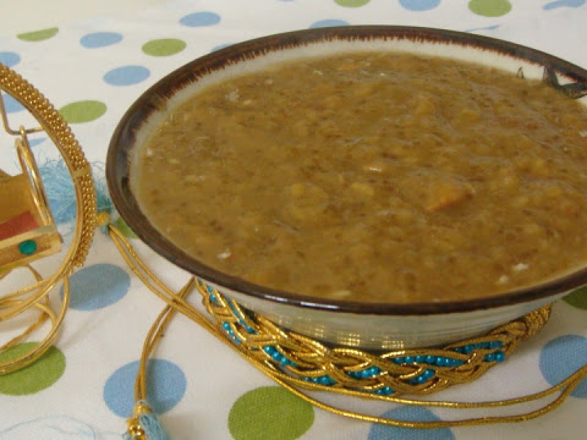 Navarathri Special ~ Payatham paruppu payasam (Moong Dal Kheer)