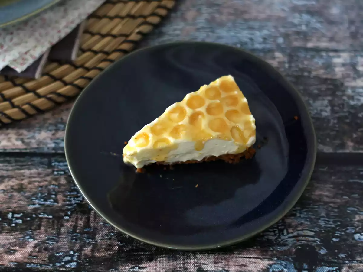 No-bake lemon and honey cheesecake (cake decoration tutorial) - photo 2