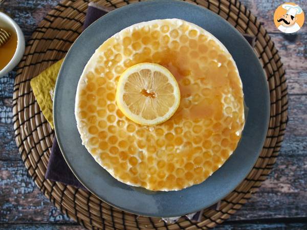 No-bake lemon and honey cheesecake (cake decoration tutorial) - photo 3