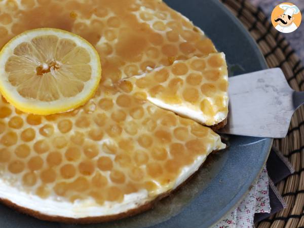 No-bake lemon and honey cheesecake (cake decoration tutorial) - photo 5