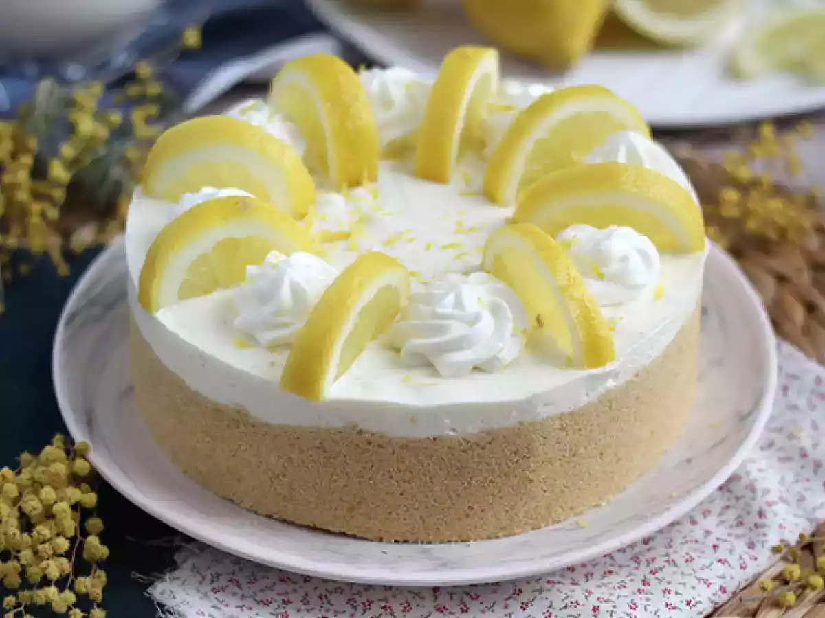 No-bake lemon cheesecake