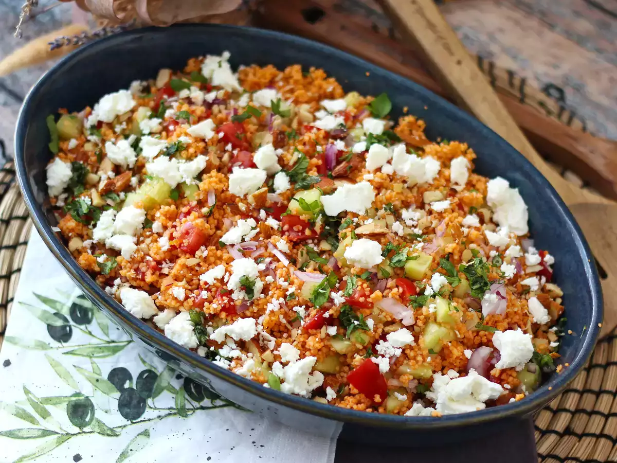 No-cook couscous salad with gazpacho - photo 2