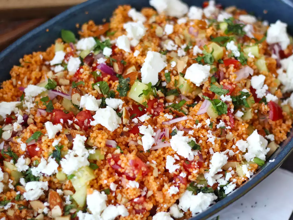No-cook couscous salad with gazpacho - photo 3