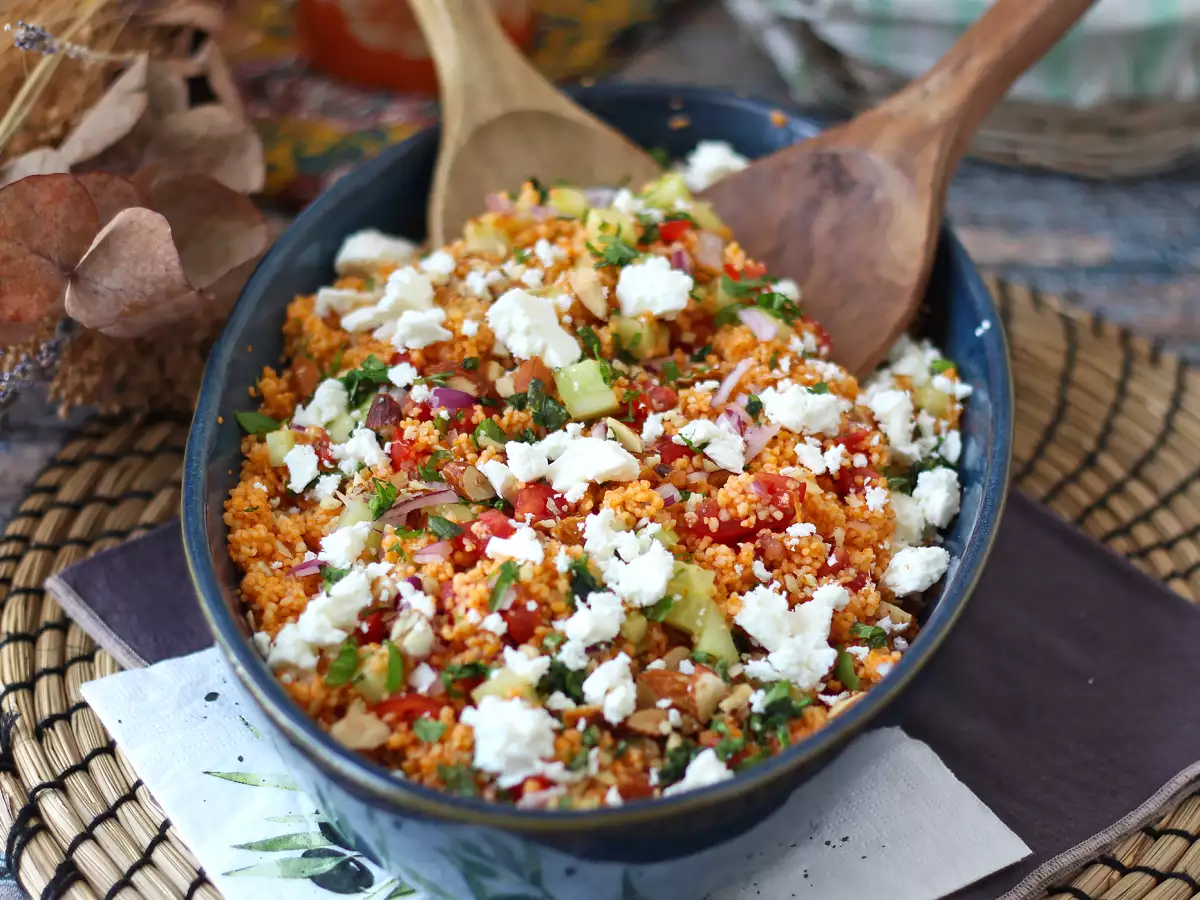 No-cook couscous salad with gazpacho - photo 4
