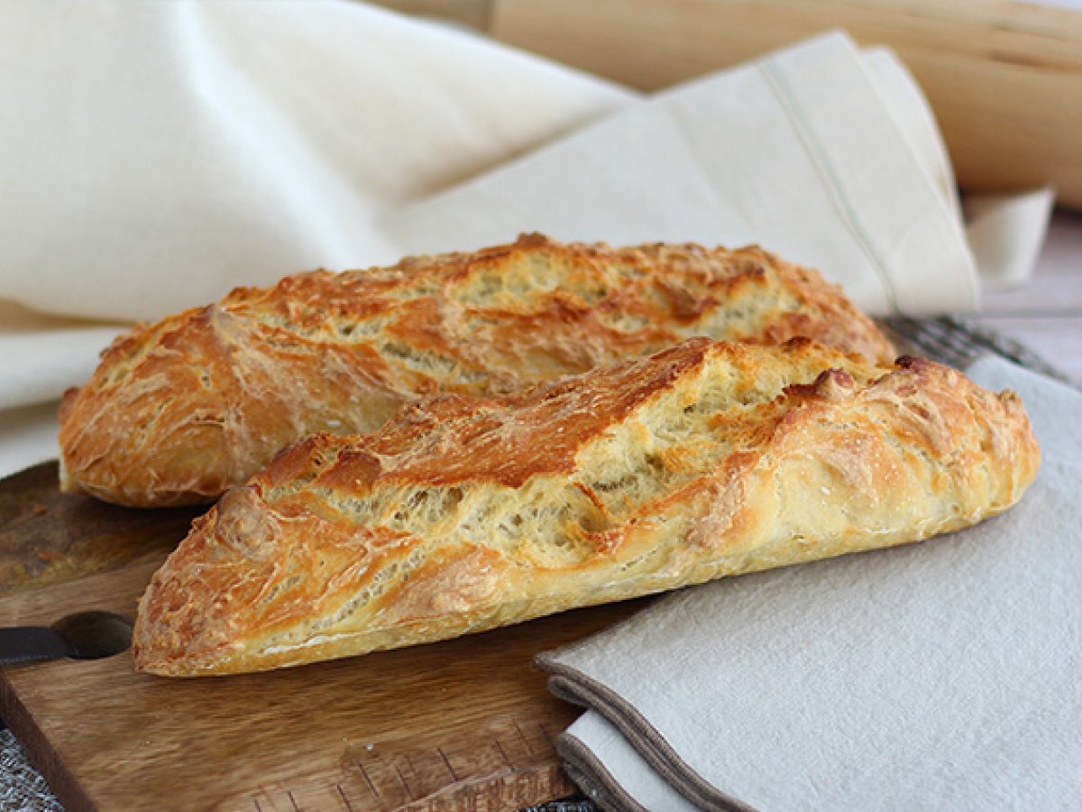 No-knead French baguettes