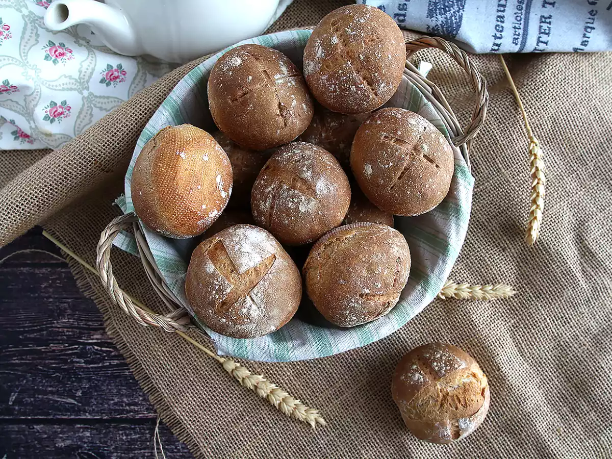 No knead mini breads - crispy and soft result! - photo 5