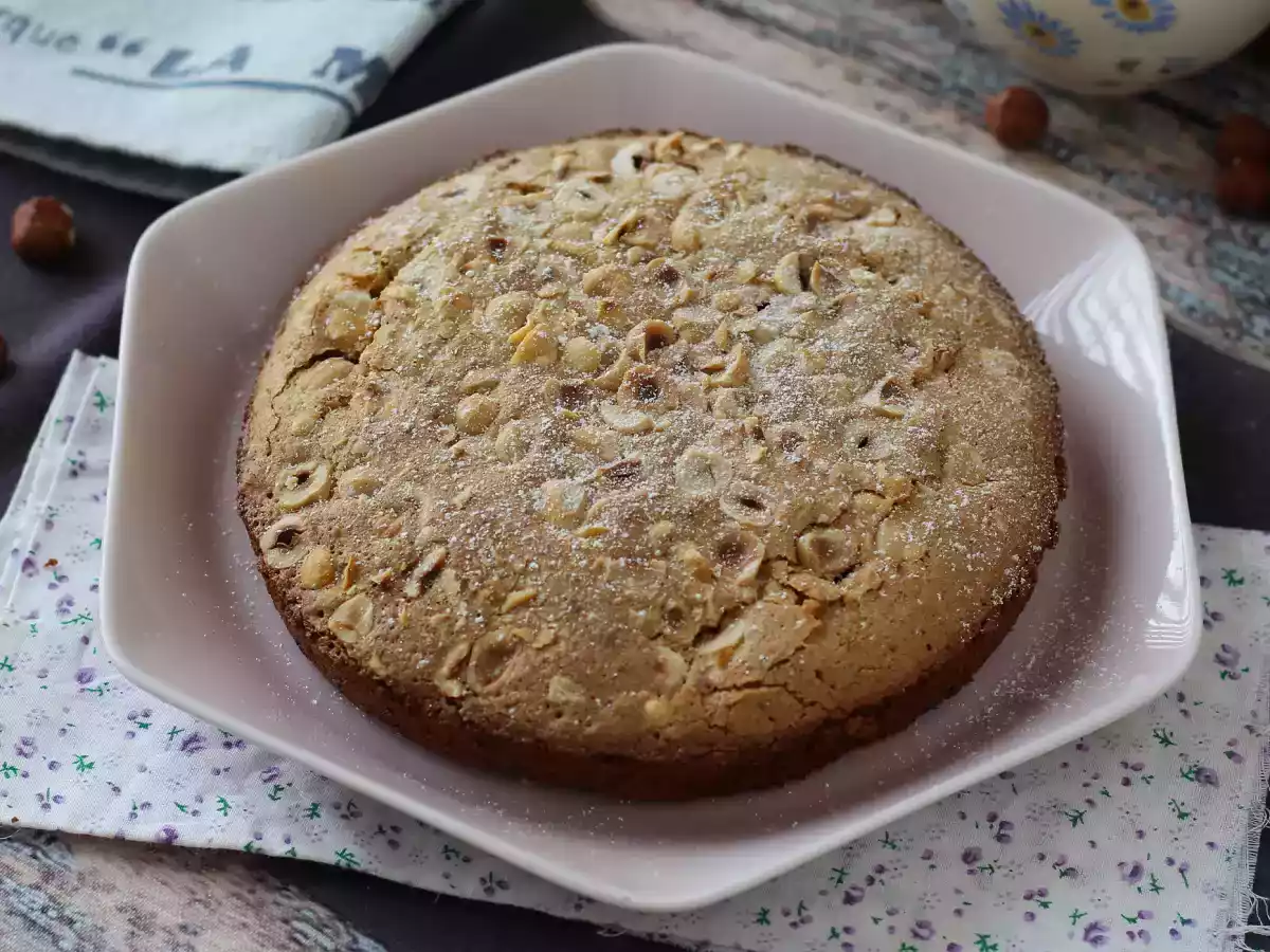 Noisetier, the fondant and crunchy hazelnut cake with 5 ingredients only! - photo 5