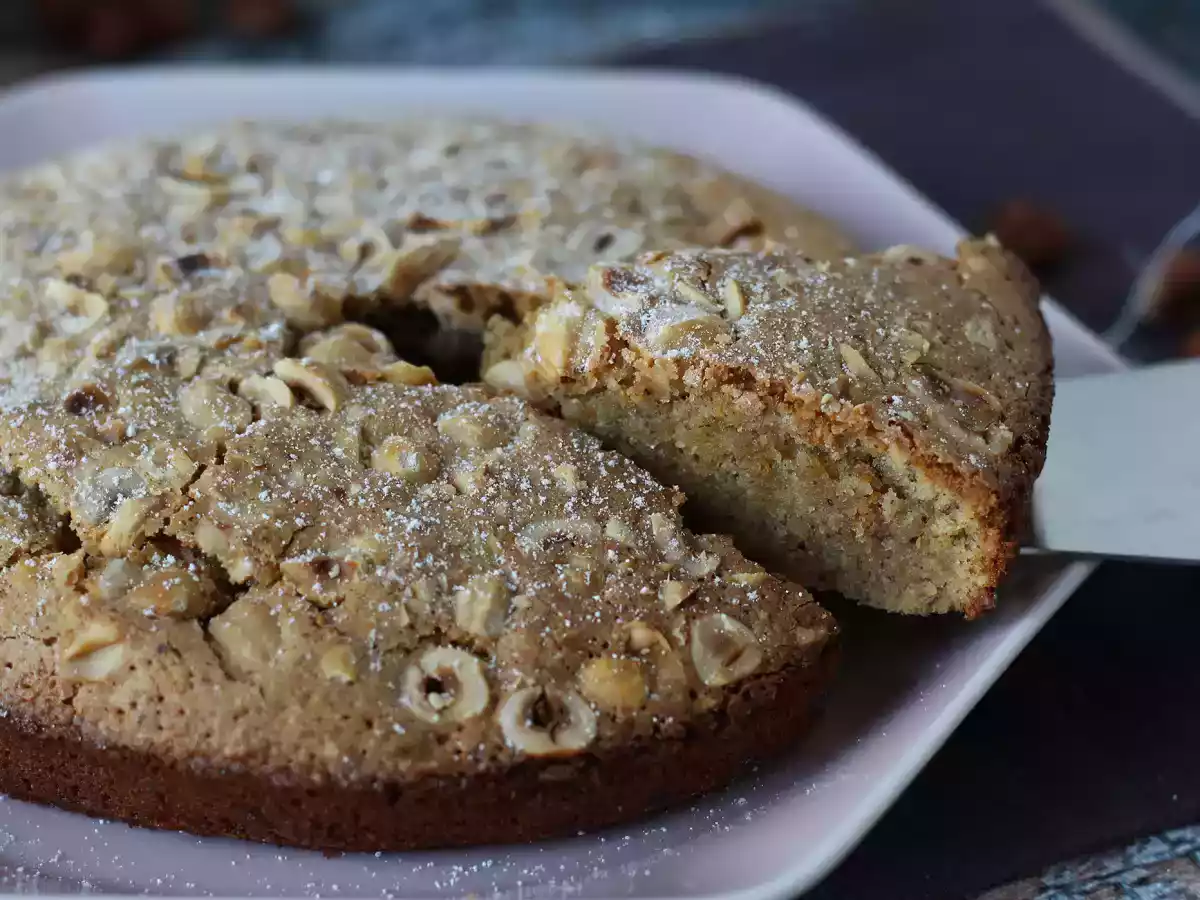 Noisetier, the fondant and crunchy hazelnut cake with 5 ingredients only! - photo 6
