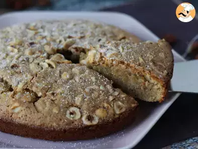 Noisetier, the fondant and crunchy hazelnut cake with 5 ingredients only!, photo 6