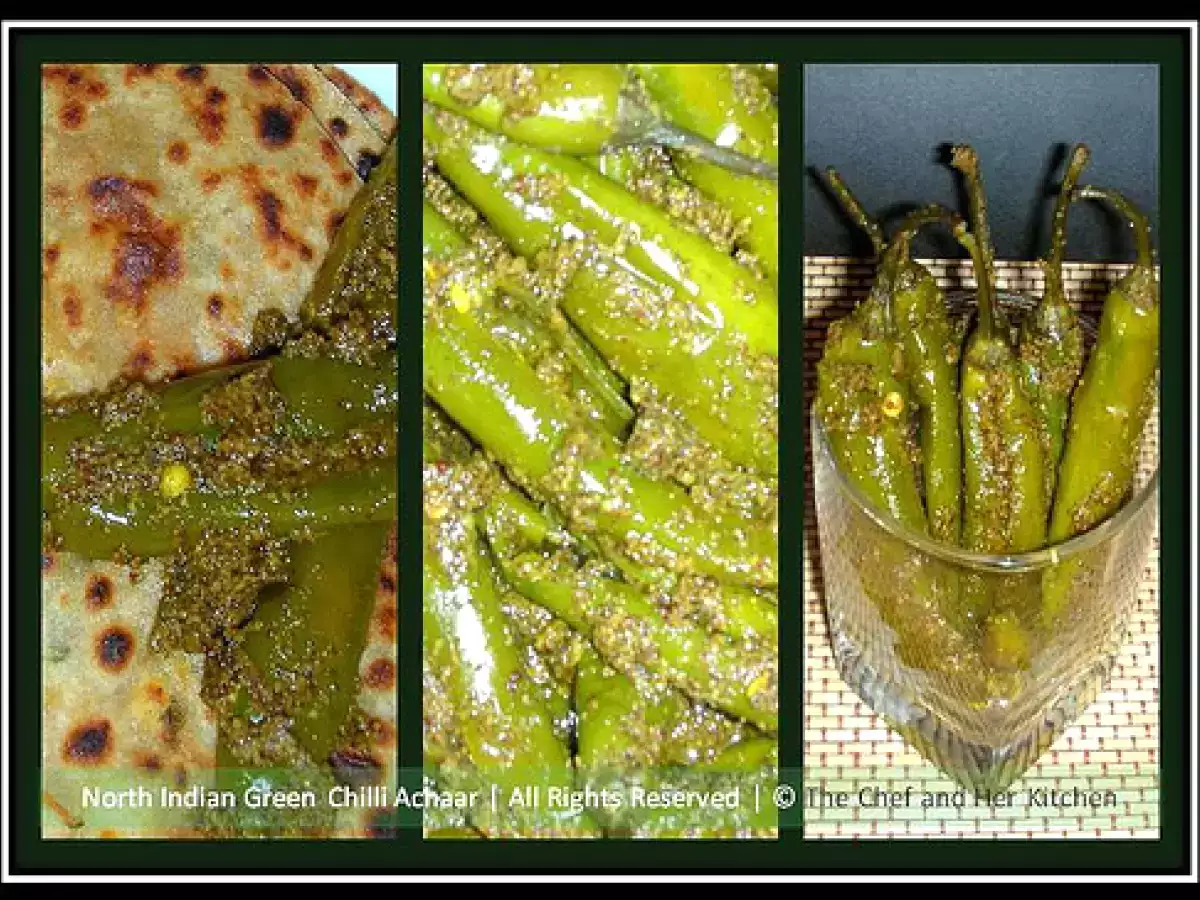 North Indian Green Chilli Achaar (Pickle) - photo 2