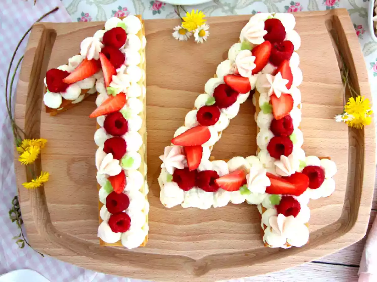 Number cake or tarte chiffres