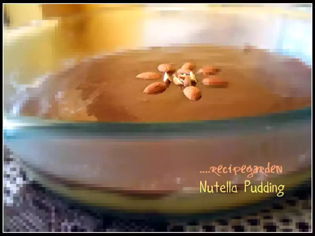 Nutella Pudding...with creamy Hazelnut spread and biscuits