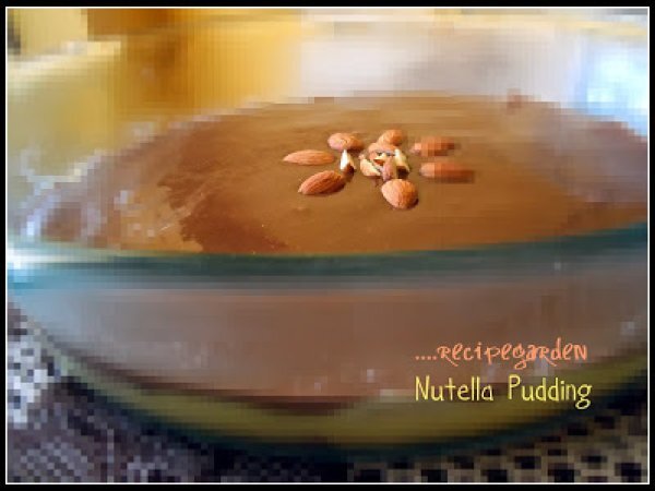 Nutella Pudding...with creamy Hazelnut spread and biscuits