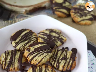 Oat okara cookies with chocolate