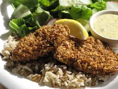 Oatmeal Crusted Sole with Homemade Tartar Sauce