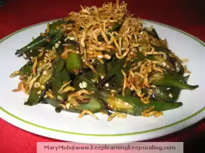 Okra And Anchovies Stir Fry