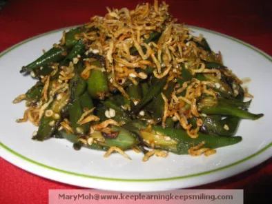 Okra And Anchovies Stir Fry