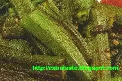 Okra bhindi recipe with coriander and tomatoes