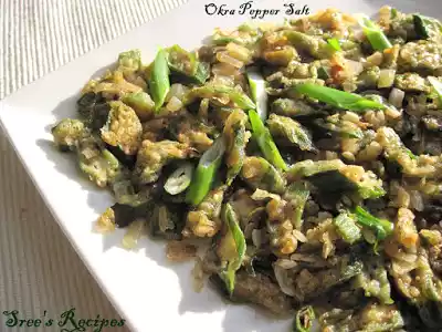 Okra pepper salt recipe