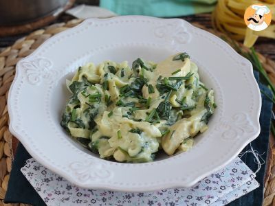 One pot pasta goat cheese, spinach and chicken - photo 4