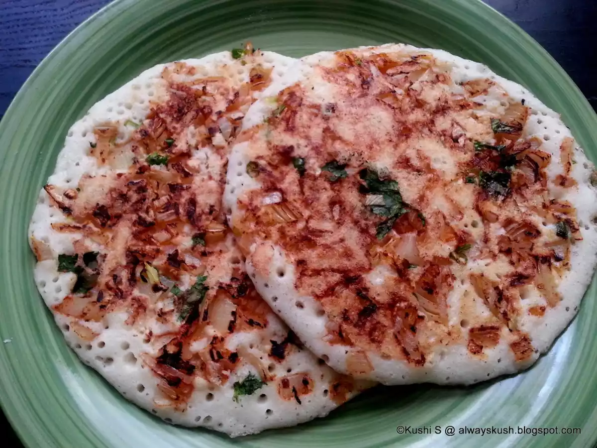 Onion Uttapam/Pancakes