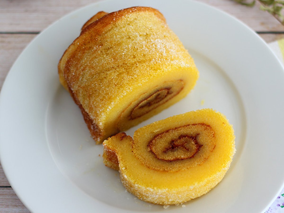 Orange swiss roll from Portugal - Torta de laranja - photo 3