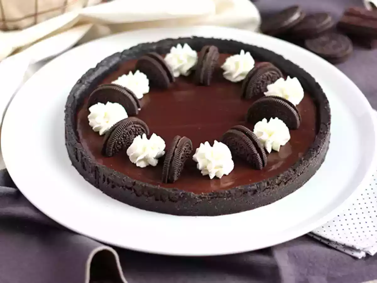 Oreo and chocolate tart - no bake - photo 2
