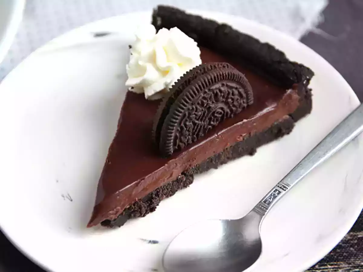 Oreo and chocolate tart - no bake - photo 3
