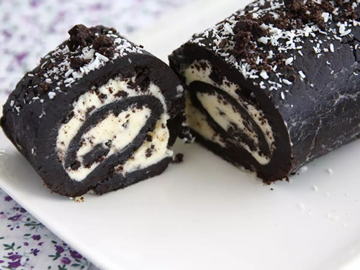 Oreo Swiss roll - photo 4