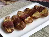 Oven-baked potatoes wrapped in bacon, photo 1