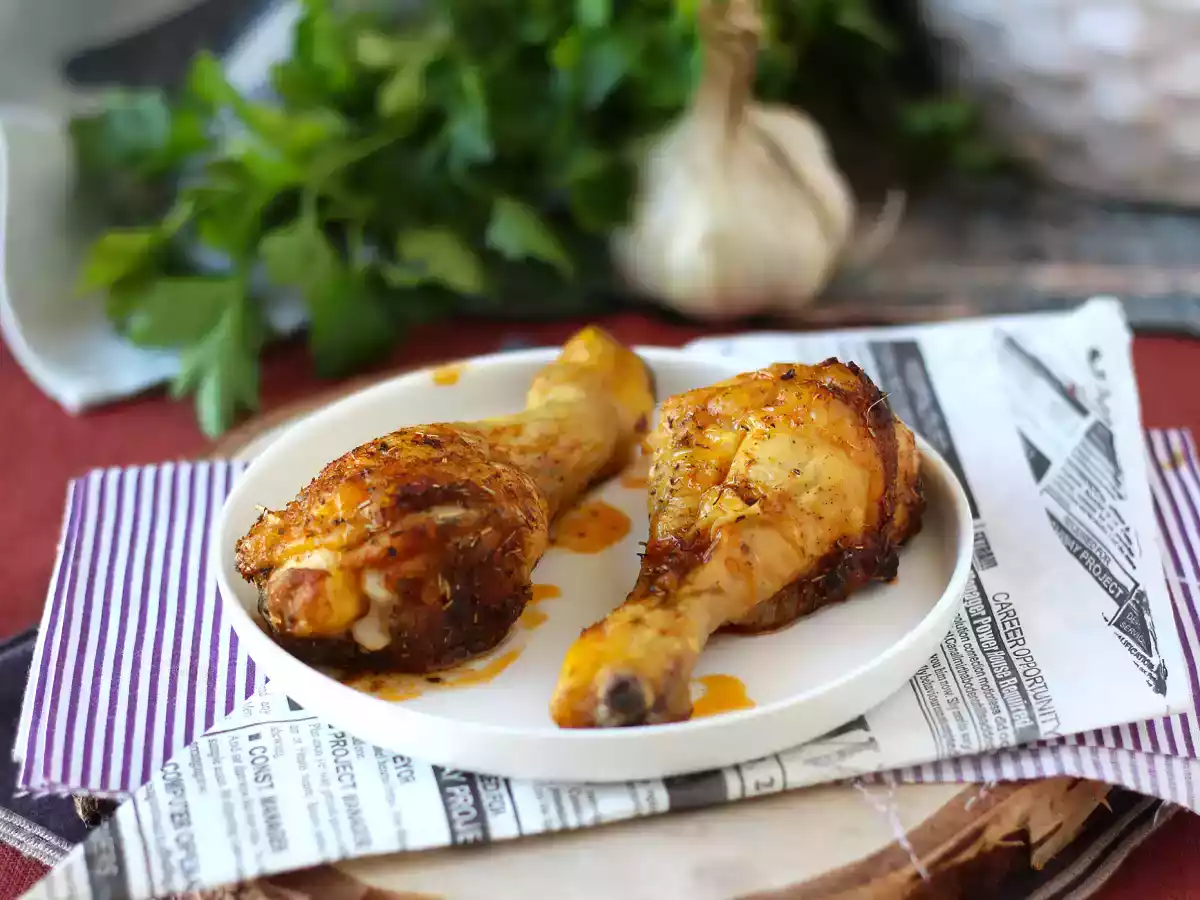 Oven marinated chicken drumsticks - super quick to make! - photo 3