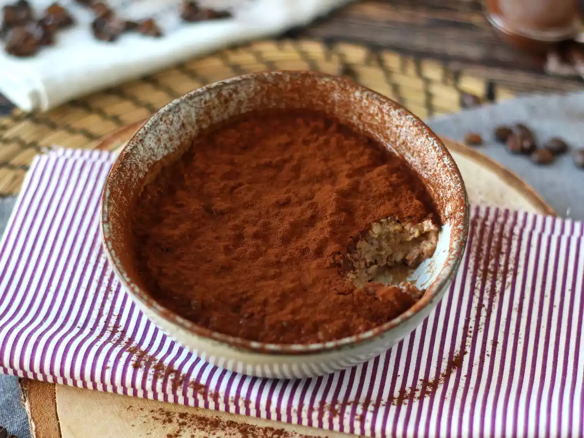 Overnight oats that taste like tiramisu, the perfect coffee and cocoa breakfast! - photo 4