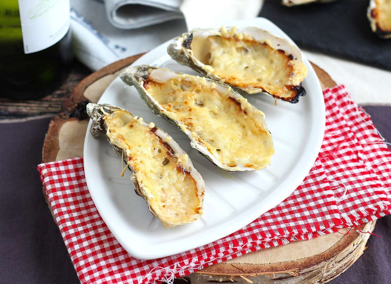 Oysters au gratin Recipe Petitchef