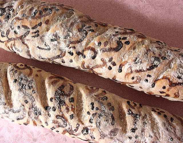 Painted bread, Recipe Petitchef
