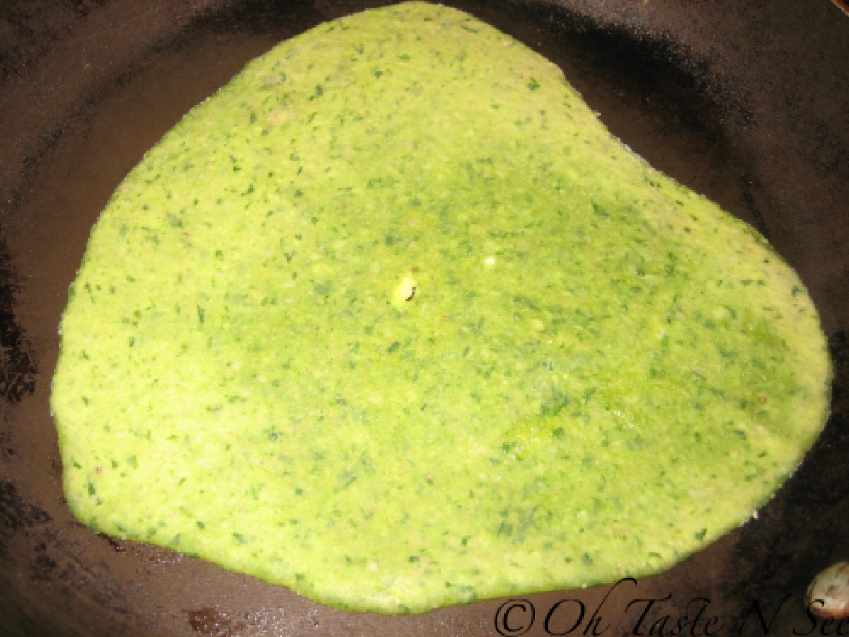 Palak Oat Bran Paratha